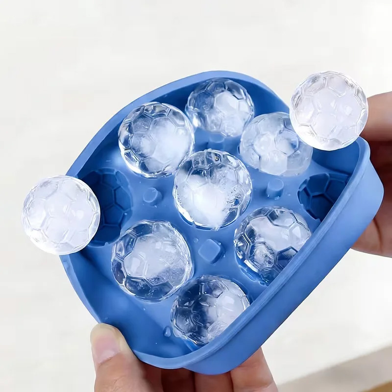 Ice Mold Sphere - 9-gaats siliconen voetbal-/ijshockeyvorm, makkelijk te ontvormen,