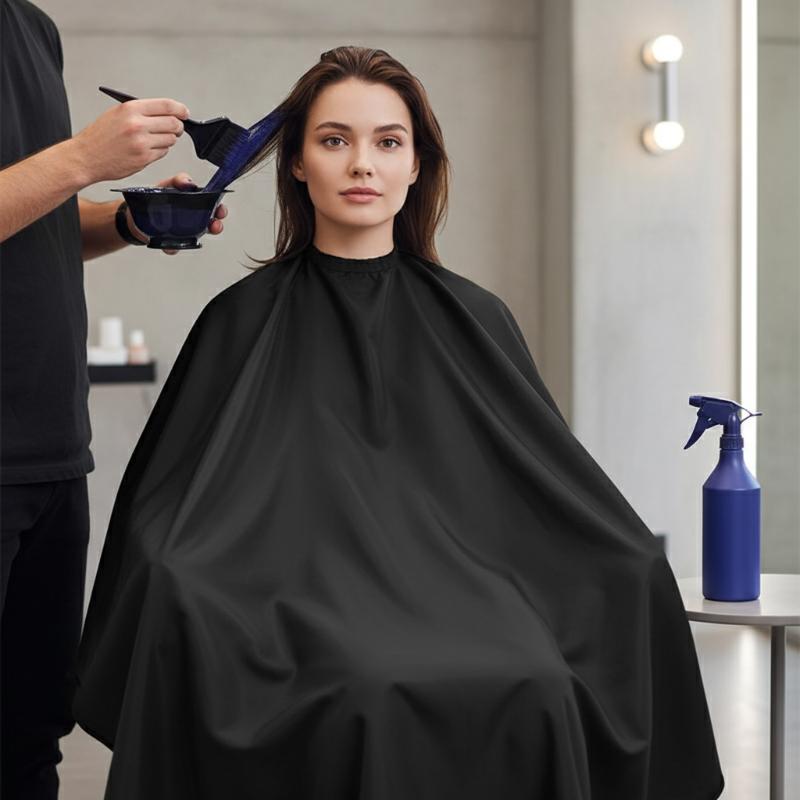 Home Barber - 140×120cm waterdichte haarknipcape met verstelbare drukknoop