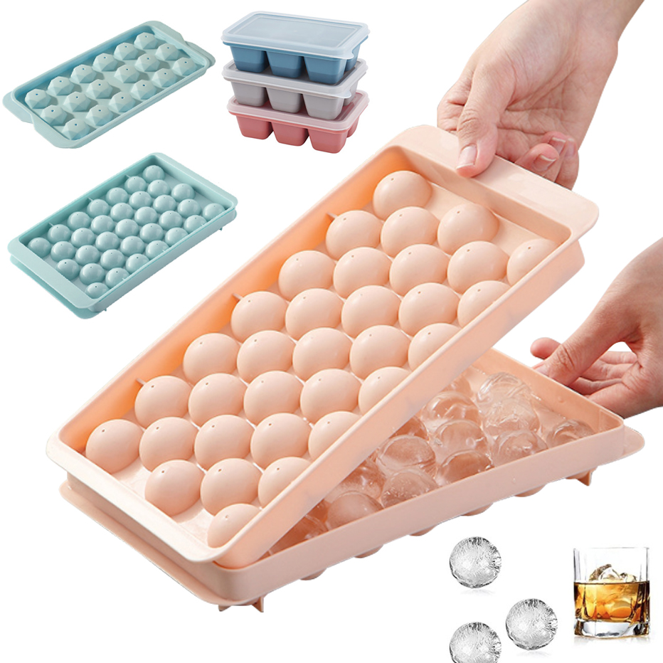 Ice Mold Sphere - 3D Ronde Ijsbakje met Deksel Plastic
