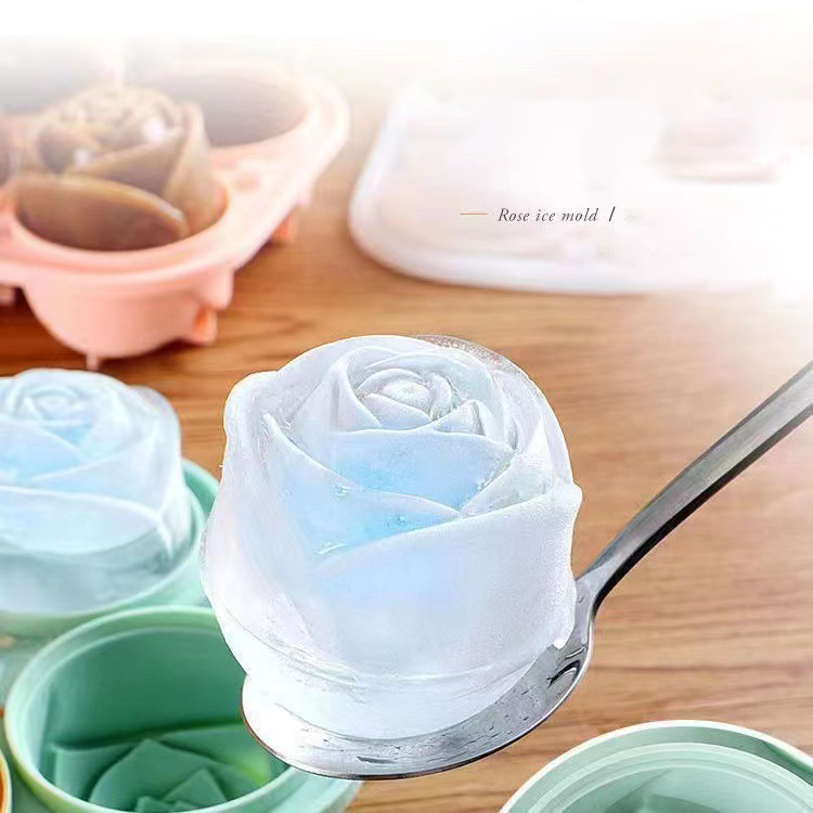 Ice Mold Sphere - 3D Rose Ice Mallen 4 Gaten