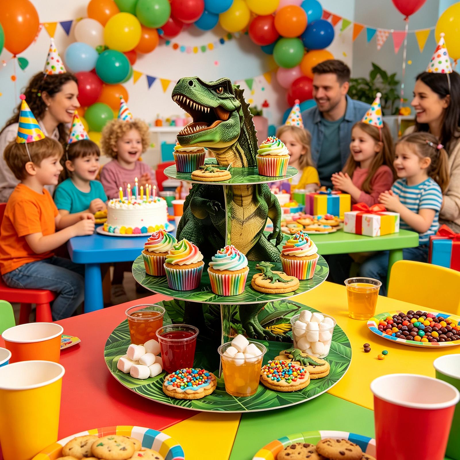 Cupcake Stand 3 Laags Dinosaur - Home Bar Shelf recensie en prijs