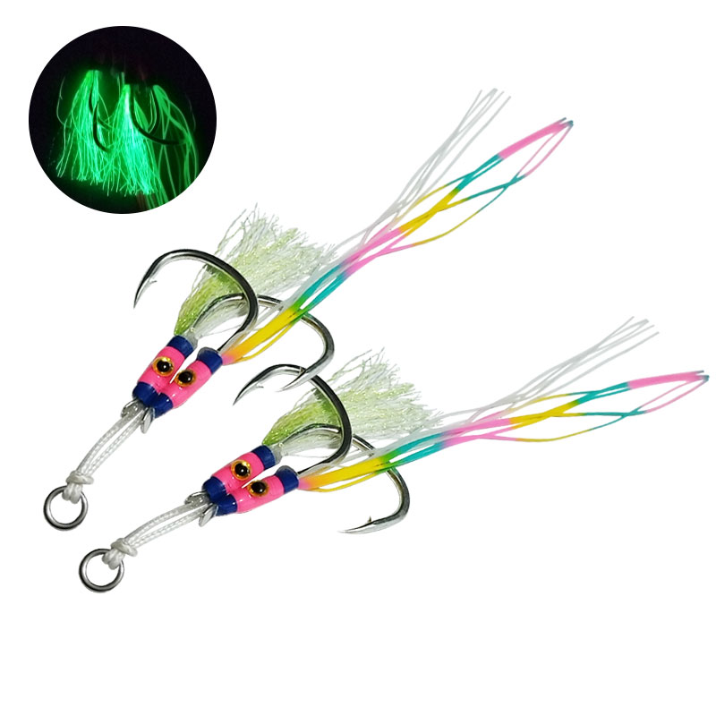 2 paar/zak Glow Jig Lure Haken - Jigger Double Sided recensie en prijs