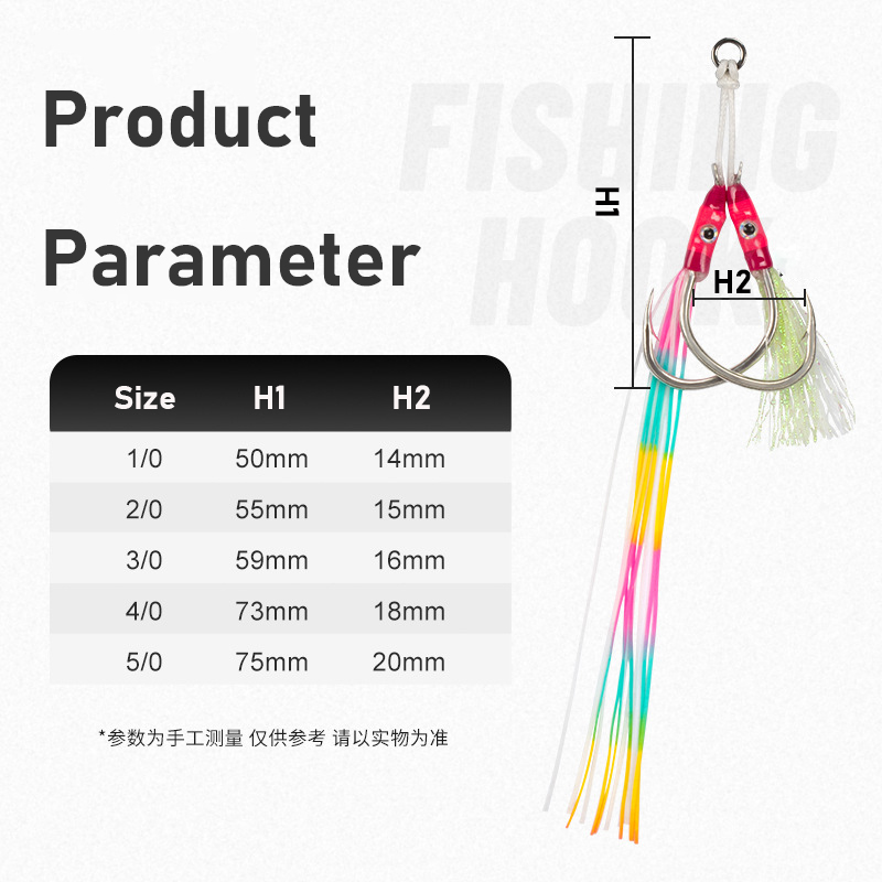 2 paar/zak Glow Jig Lure Haken - Jigger Double Sided recensie en prijs