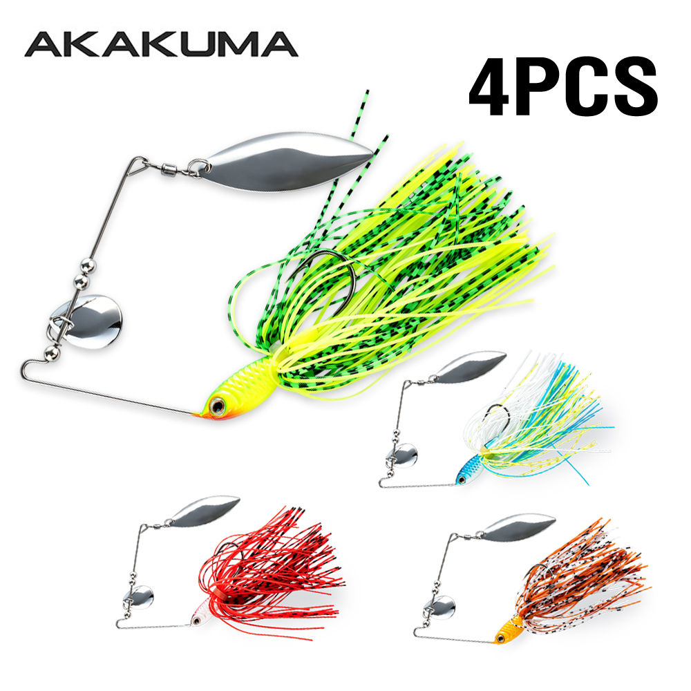 4 stuks 18g Spinnerbait Vislok - Jigger Double Sided recensie en prijs