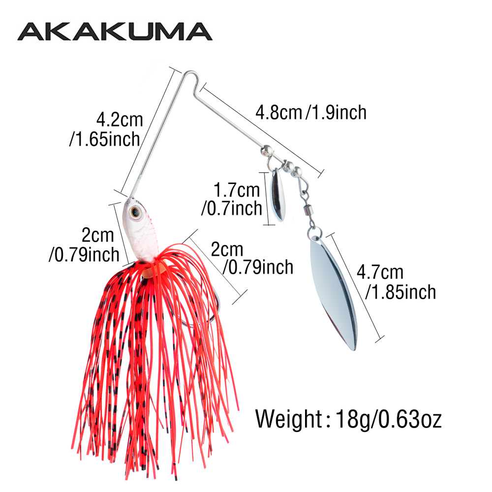 4 stuks 18g Spinnerbait Vislok - Jigger Double Sided recensie en prijs