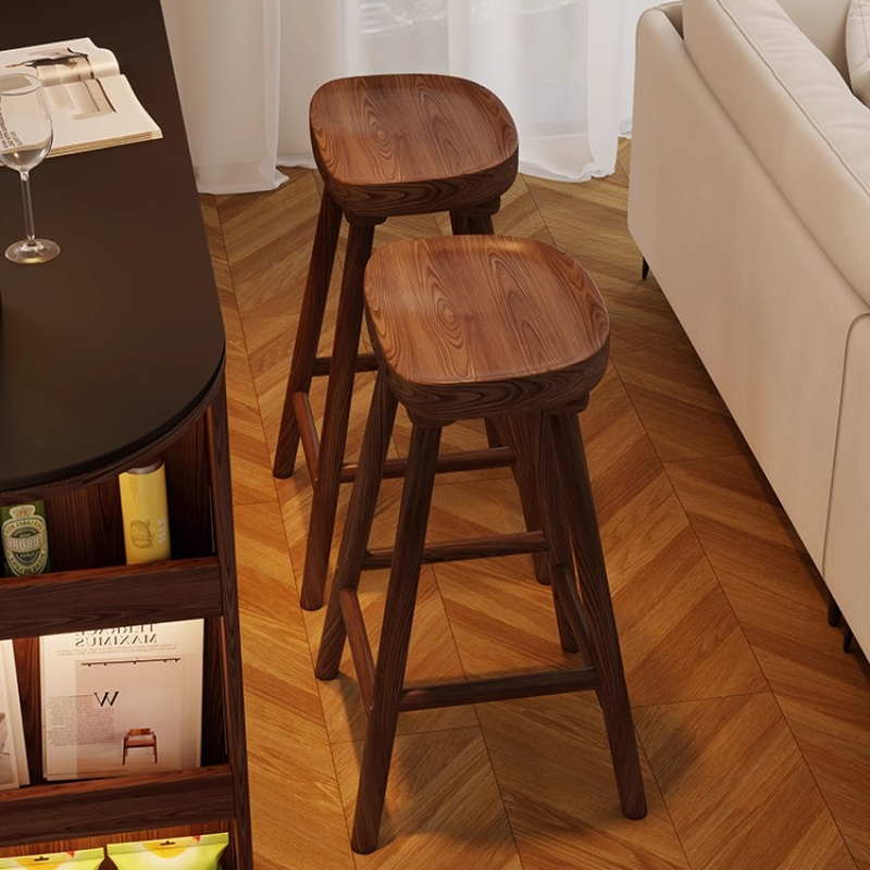 Massief houten gebogen barkruk - Home Bar Seating recensie en prijs