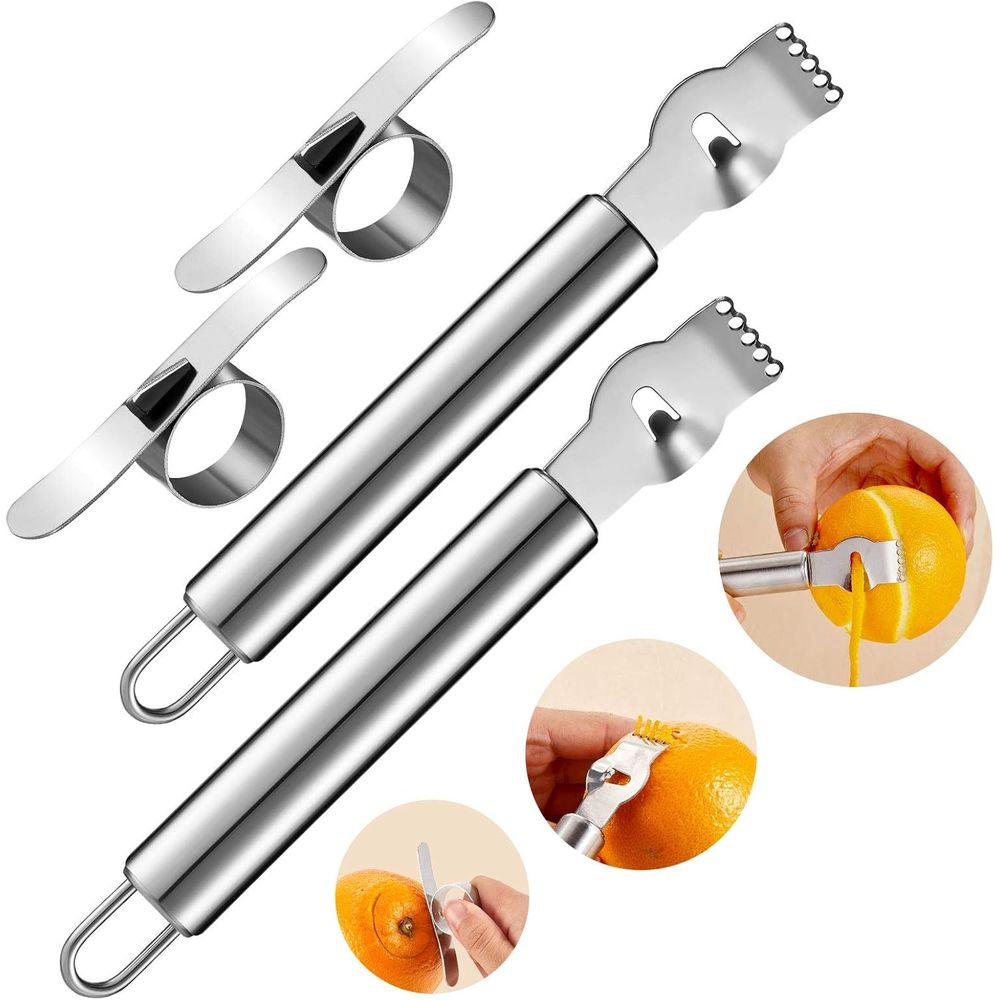 4-delige roestvrijstalen citro - Peeler Channel Knife recensie en prijs