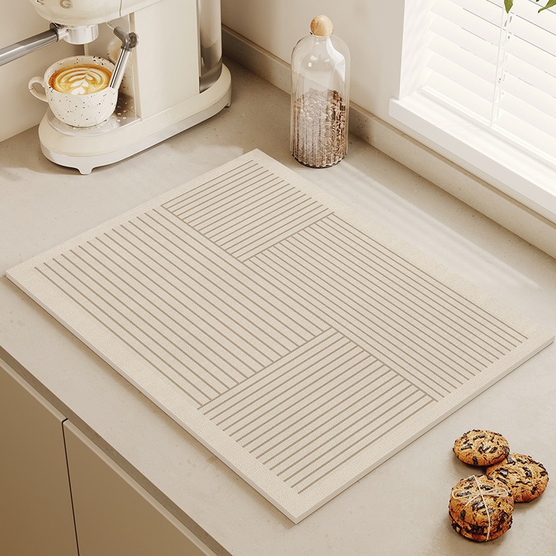 Witte kleur diatomiet droogmat - Bar Mat Rubber recensie en prijs