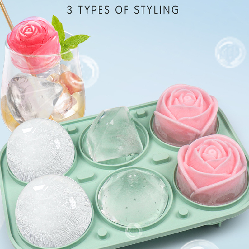 3D Rose Diamond Ronde Ijsblokj - Ice Mold Sphere recensie en prijs