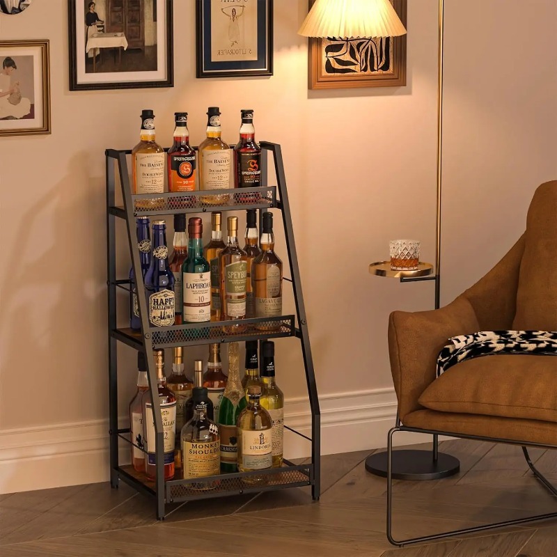 3-laags wijnrek met trapvormig - Home Bar Shelf recensie en prijs
