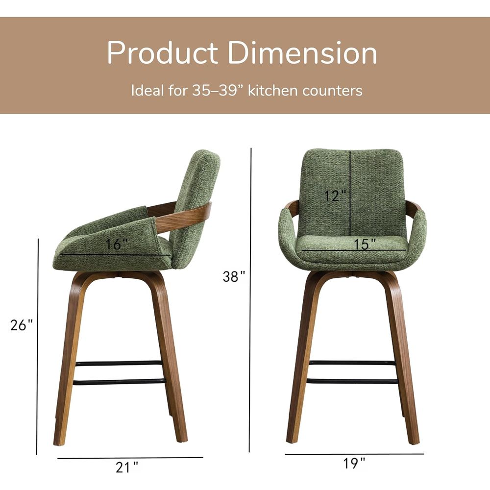 Set van 2 draaibare barkrukken - Home Bar Seating recensie en prijs